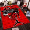 Basketball Player Dunk Design Rug - Non-slip Rug Suitable for Living Room and Bedroom Sofas Sofas.