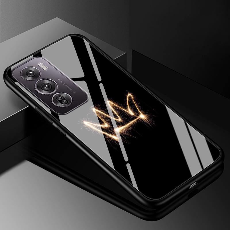 Für OPPO Reno12 Reno 12 Pro 12Pro Hülle Abdeckung Hartglas Hüllen für OPPO A60 4G / realme c61 4G Harte Rückseite Bumper Für Reno 12