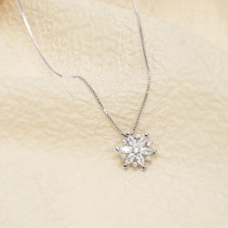 

Ожерелье с подвеской в виде снежинки из серебра Banyan Tree S925 — женская модная цепочка на ключицу из коллекции осень/зима 2024 года класса люкс NS811 белого золота