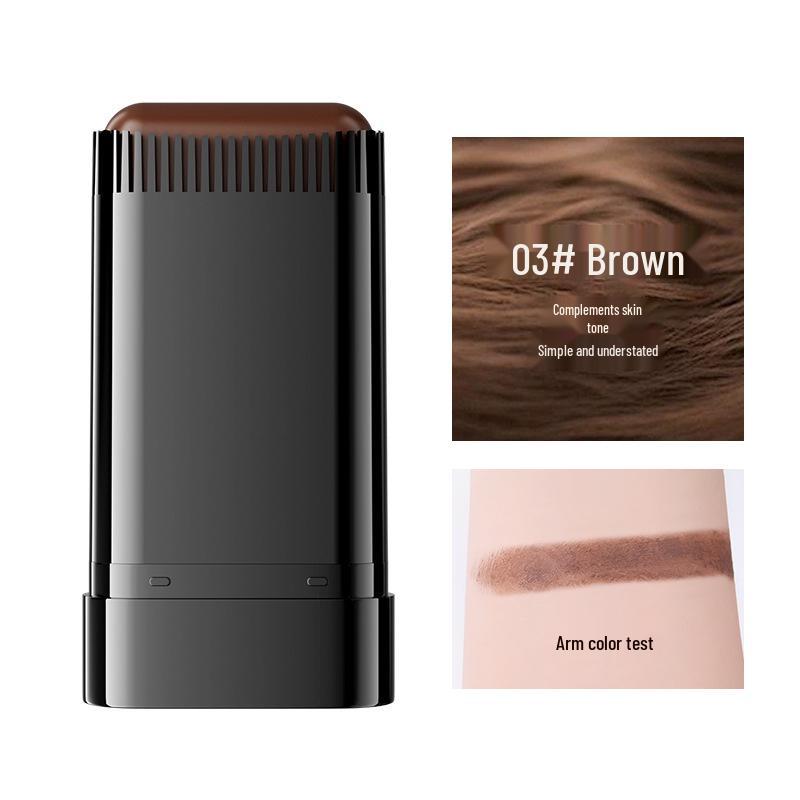 BRH No-Wash Curling Iron & Hair Dye Stick - Covers Gray, Gentle On Hair, Disposable Color Touch-Up.