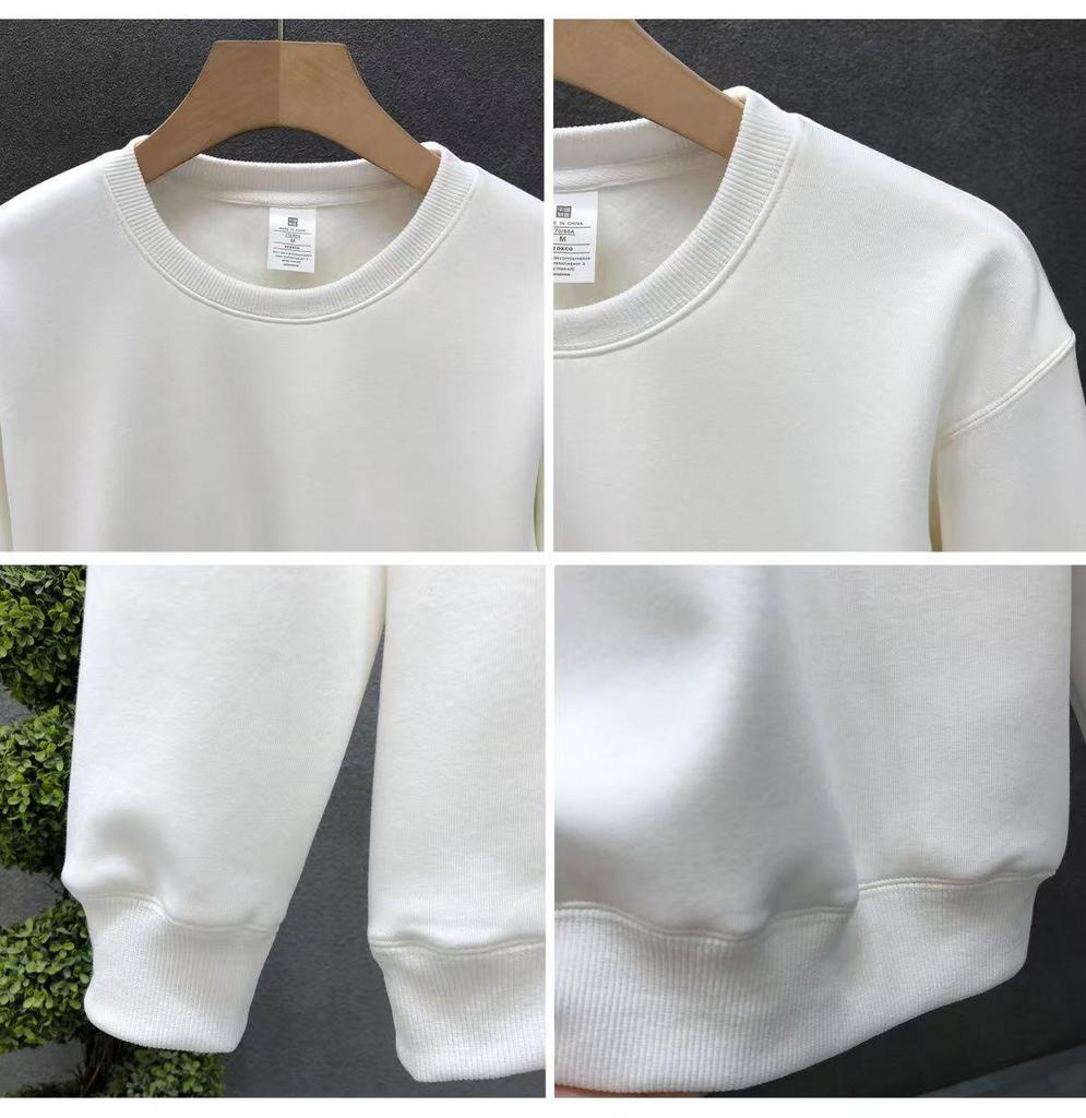 Men's Anti-Pilling Heavyweight Cotton Long Sleeve Sweatshirt - Autumn Trend, Loose and Versatile Casual Top