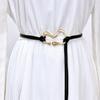 Elegant Leather Knotted Waist Rope - Women's Versatile Fashion Accessory
