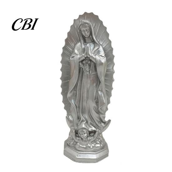 Baptism Souvenirs Our Lady of Guadalupe Mexico Sculpture Statue, Resin Virgin Mary Figurine, Figurine Religious Home Decor for Altar Shelf Tabletop,