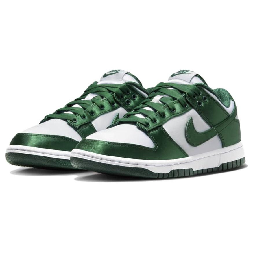 Nike Sneakers da Donna Dunk Low Satin Green Bianche Team-Green DX5931-100