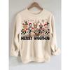 Christmas Women's Casual Tops Loose Basic Pullover Fashion Printed Round Neck Long Sleeve Sweatshirt