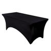 4-6FT Stretch Table Cover Set: Rectangular Elastic Tablecloth for Conference, Wedding, Banquet, Cocktail Events