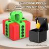 Funny Annoying Surprise Gift Box, Prank Rose Poop Middle Finger Figurine Ornament for Gag Present