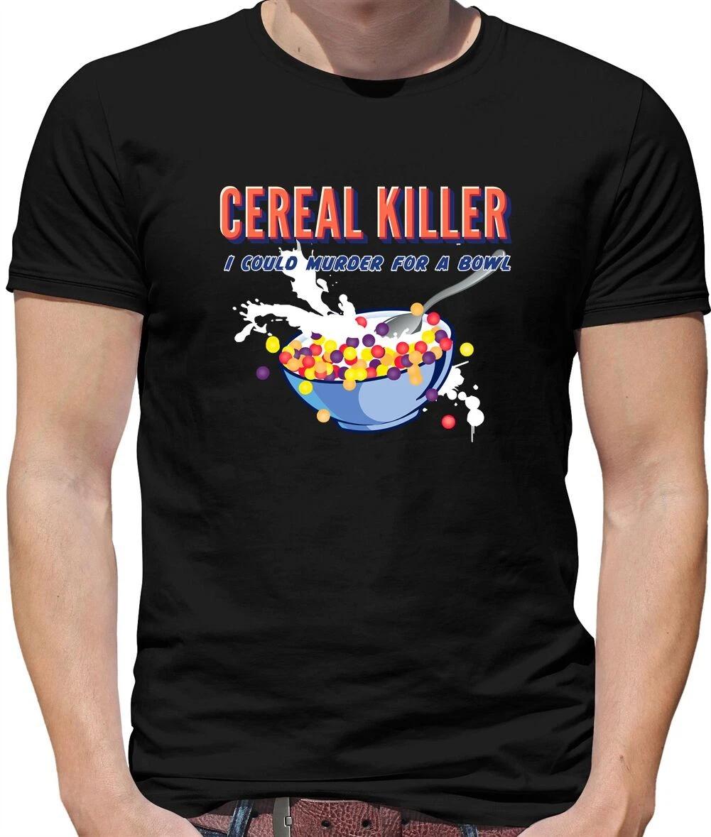 Cereal Killer Mens T-Shirt - Funny - Serial Killer - Breakfast - Food - Gift XXL