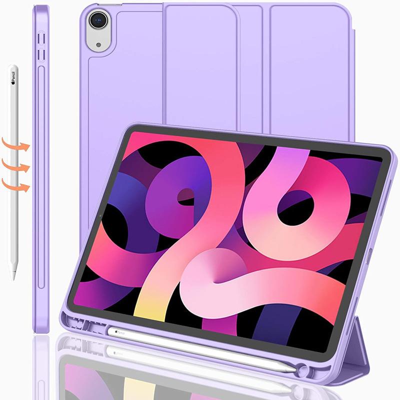 iPad Air 11-inch 4/5 Tri-Fold Protective Case with Pencil Slot TPU Soft Case Model Xst-010
