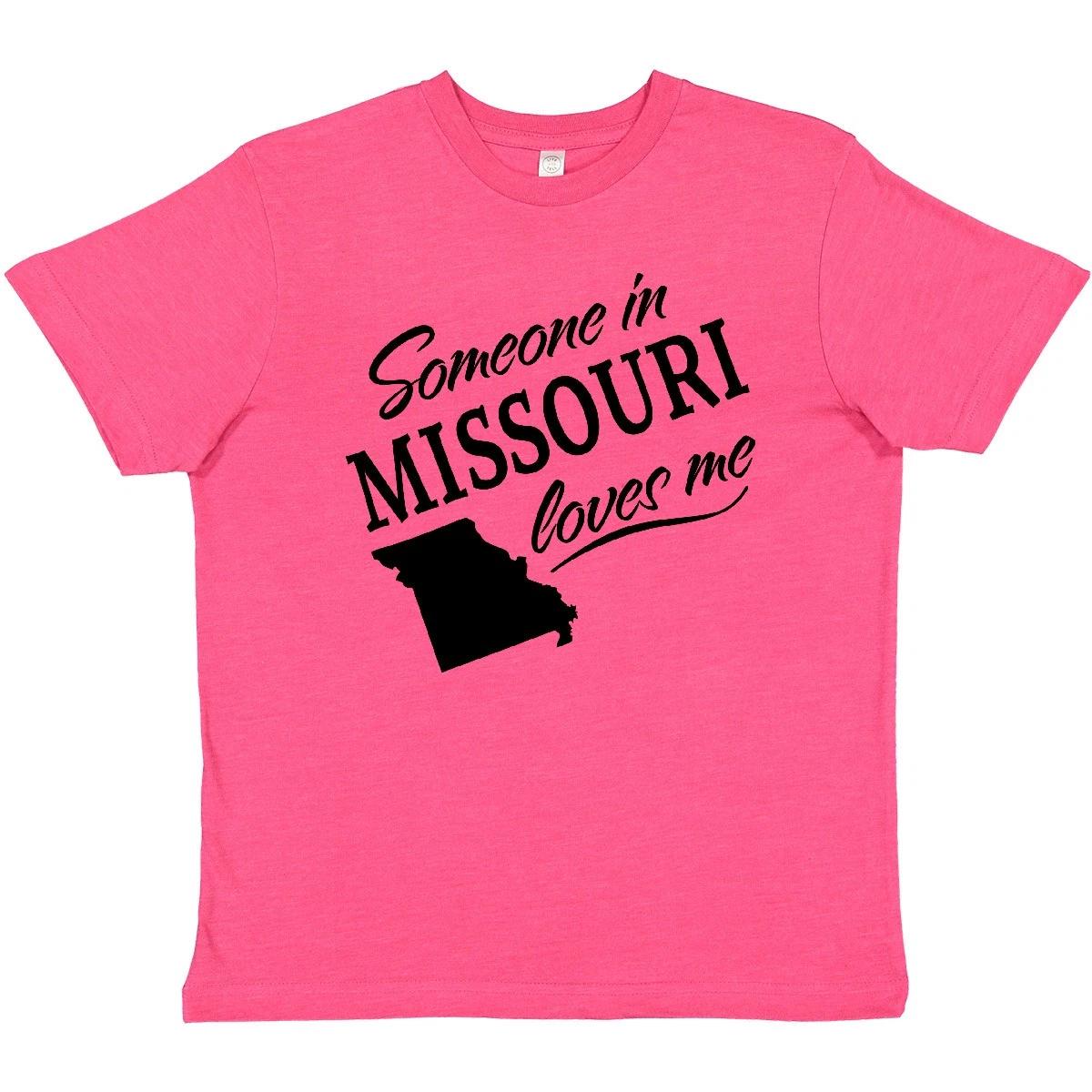 Inktastic Someone In Missouri Loves Me Youth T-Shirt Home Family Grandparents 100