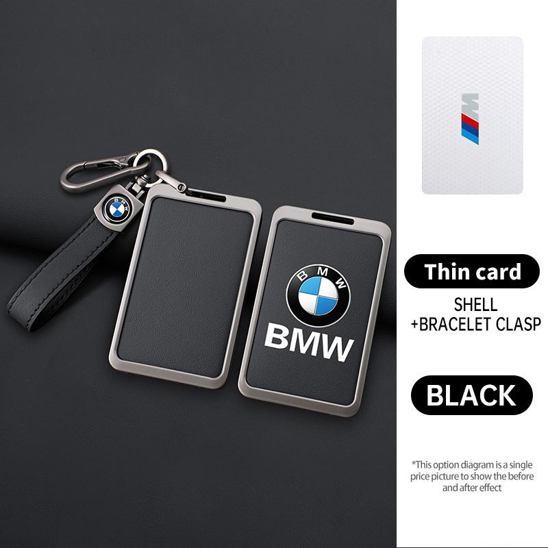 Zinklegierung Leder Auto Smart NFC Karten Schlüssel Etui Abdeckung Schale Für BMW M 3 5 7 Serie X1 X3 X5 X6 X7 535le Auto Schlüsselanhänger Zubehör