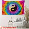 VIKAMA MandalaStyle YinYang Tai Chi Tapestry Colorful Artistic Banner Wall Decoration For Living Room And Bedroom