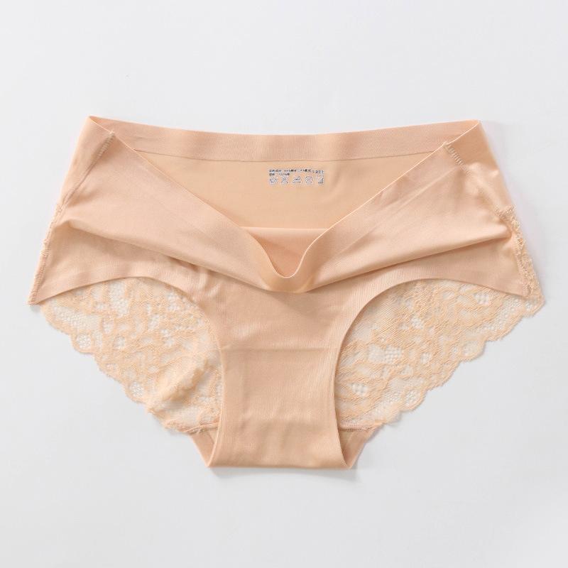 7 Teile/satz frauen Frühling Alle-spiel Große Größe Kausalen Spitze Slip Damen Sommer Mittlere Taille Einfarbig Nahtlose unterhose