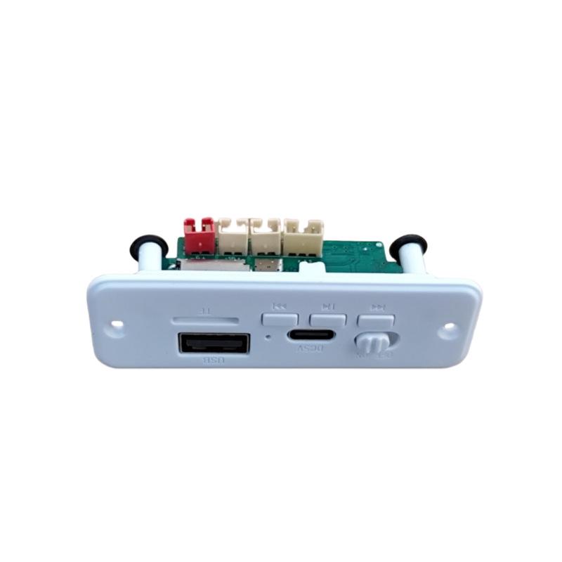 Solderless Bluetooth Speaker Board with Colorful Lights: DIY Electronic Circuit Kit with MP3 Decoding & Amplifier Panel