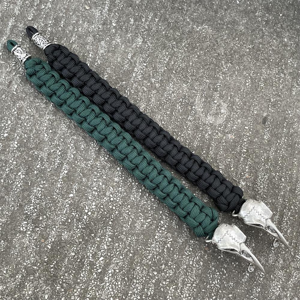 Retro Viking Odin Raven Schedel Armband Mannen Vrouwen Gotisch Diy Trinity Draak Kralen Wicca Sieraden Accessoires