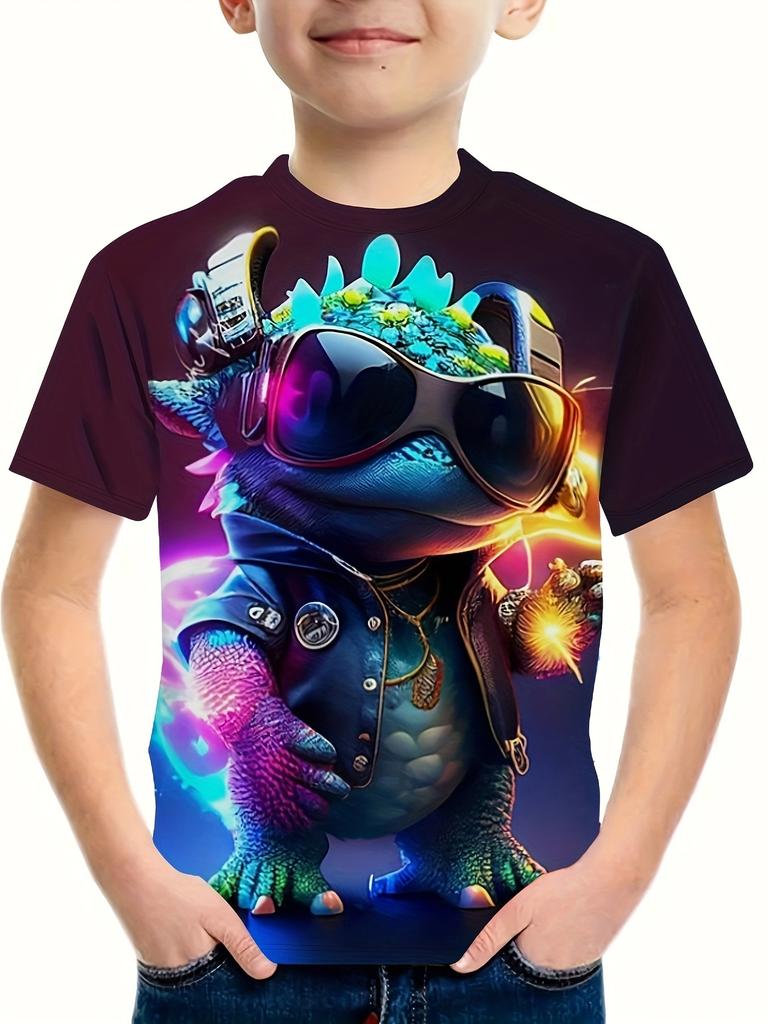 Children's Clothing Clothes For Boy Short Sleeve Boy Child Tee Shirt Kids Clothes 3D Print Fashion O-Neck Girls Summer Clothes