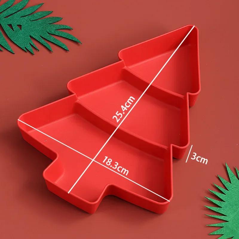 Christmas Tree Fruit Plate Marry Christmas Party Decorations for Home  Navidad Noel Natal Xmas Gifts Happy New Year