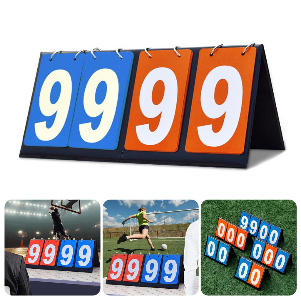 Tabletop Scoreboard Flippers Sports Competition Score Board MultiSport Score Flip Scoreboard Score Keepers Easily Use