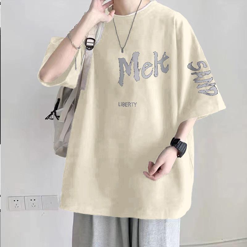 Men s Printed T-shirt Casual Streetwear T-shirt Summer Loose Top 4XL