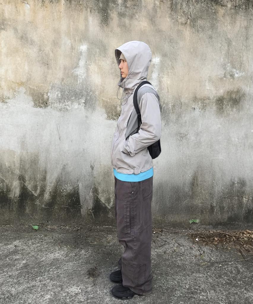 Node Labs Dev:10 Paneld Windbreaker Jacket_Gray