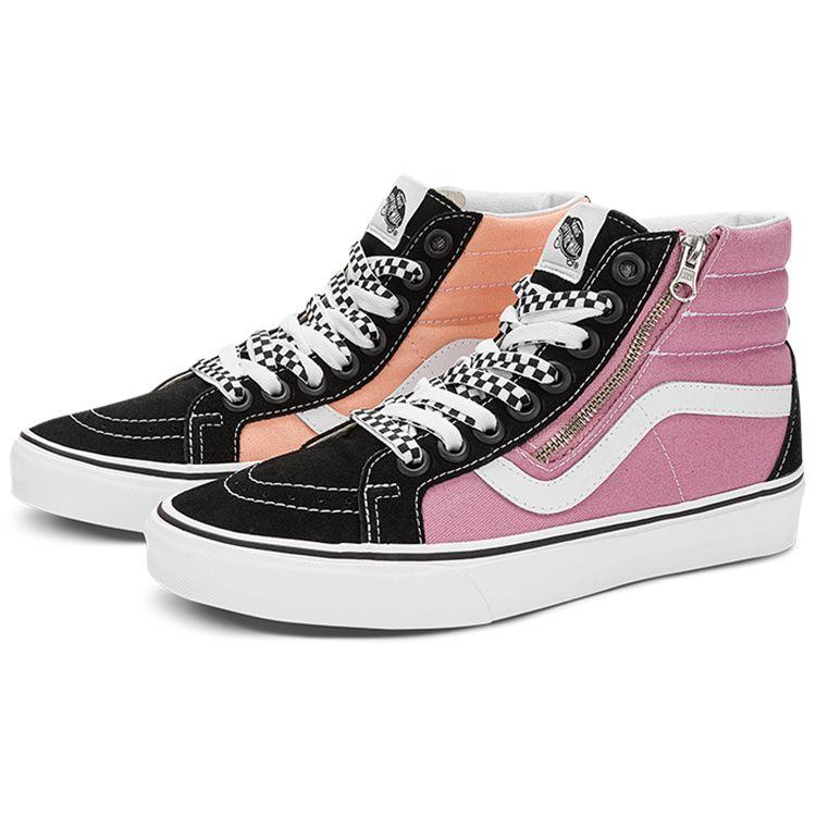 Vans Sk8 Reissue Side Zip High Top Skate Shoes Unisex Sneakers Pink VN0007NZPCA