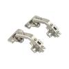 2pcs Corner Cabinet Door Hinges Combination with 135 Degree Plate and Screws Set for Kitchen Cabinets and Closets