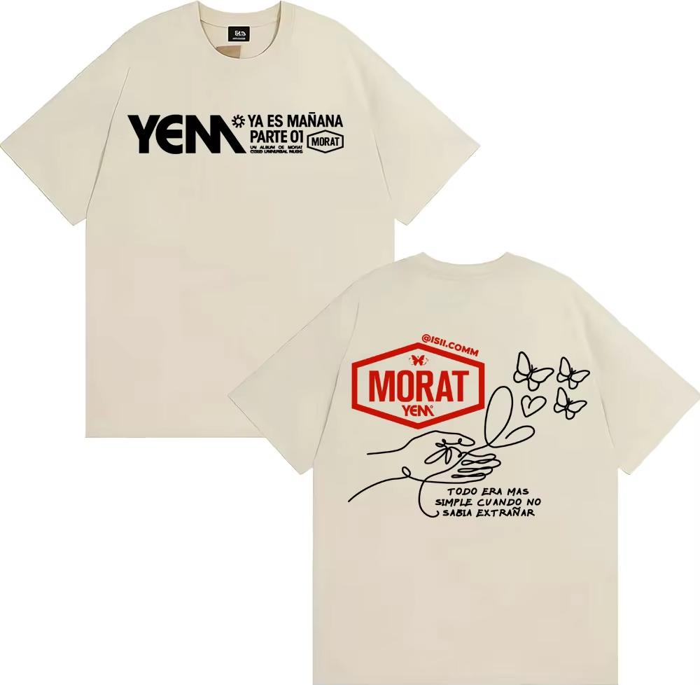 2026 Band Morat Asuntos Pendientes Yem Todo Era Simple Cvando No Sabia Extranar Mens and Womens pure Cotton TShirt