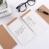 Office Stationery Checklist Agenda Planner Kraft Paper Notepad Memo Pad Notebook To Do List