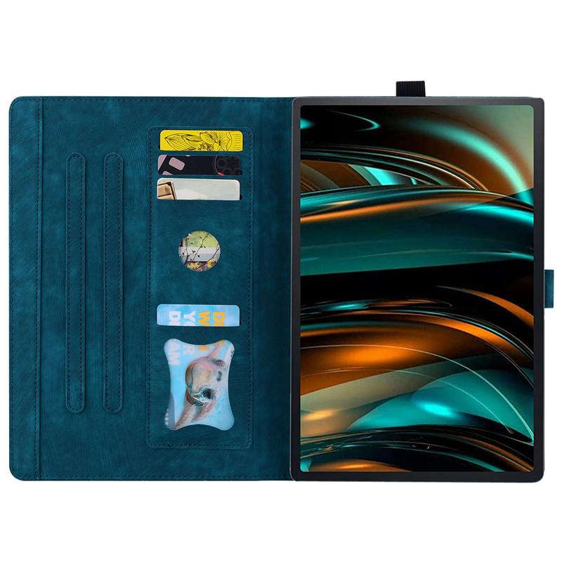 Case For Samsung Galaxy Tab A9 Plus 11 Inch 2023 Cover Emboss 3D Flower Cat Wallet Stand Cover For Galaxy Tab A9 Plus Case Funda