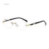 Trendy Rimless Oval Sunglasses Stylish Gradient Lens Outdoor Shades Luxury  Frameless Small Black Vintage Sun Glasses