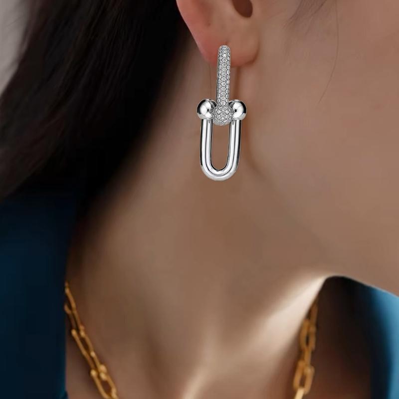 Elegant Horseshoe Earrings Jewelry  Versatile Horseshoe Shape Earrings Ear Accessory Enhances Your Fashion Statement