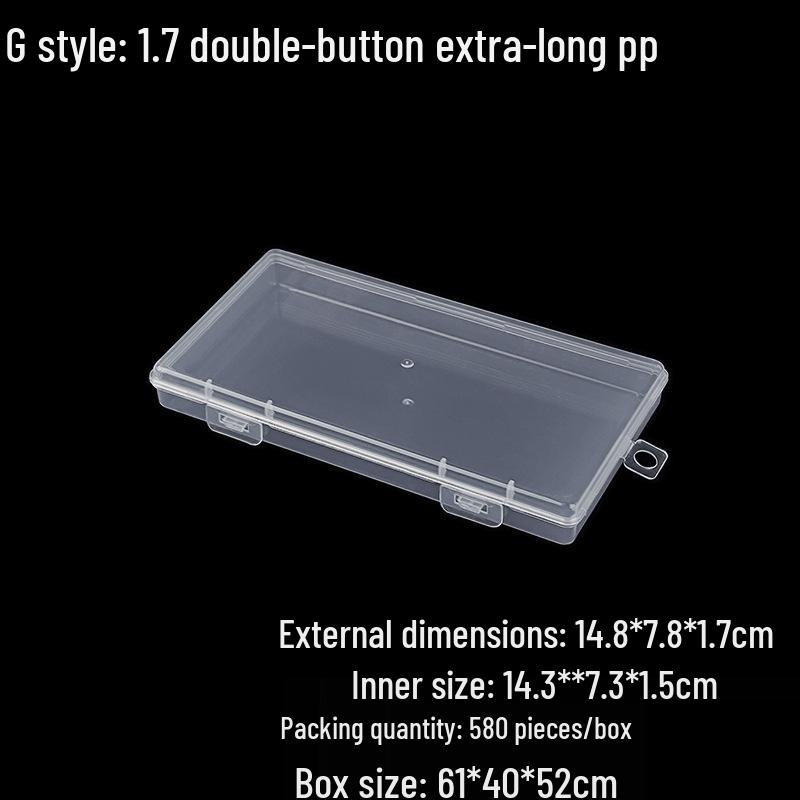 Multi-Purpose Clear Storage Box: Tackle, Stationery, Mask, Phone Case, Cable, Card Organizer