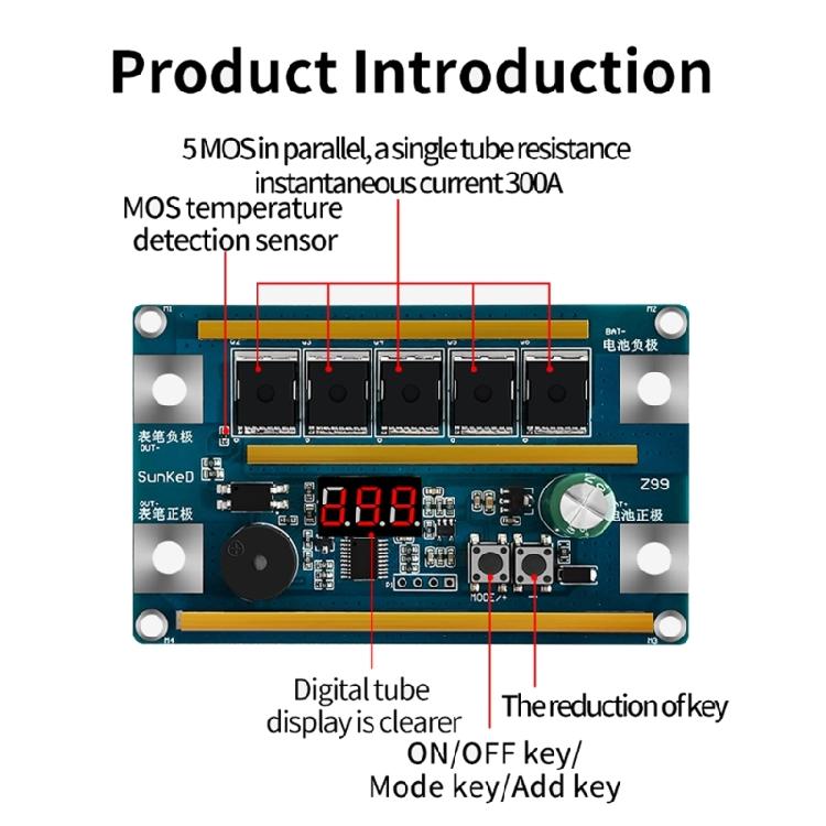 Punktschweißmaschinen-Steuerplatine Punktschweißgerät-Set für Nickelblech 18650 Lithium-Batterie Schweißen Elektronikreparatur