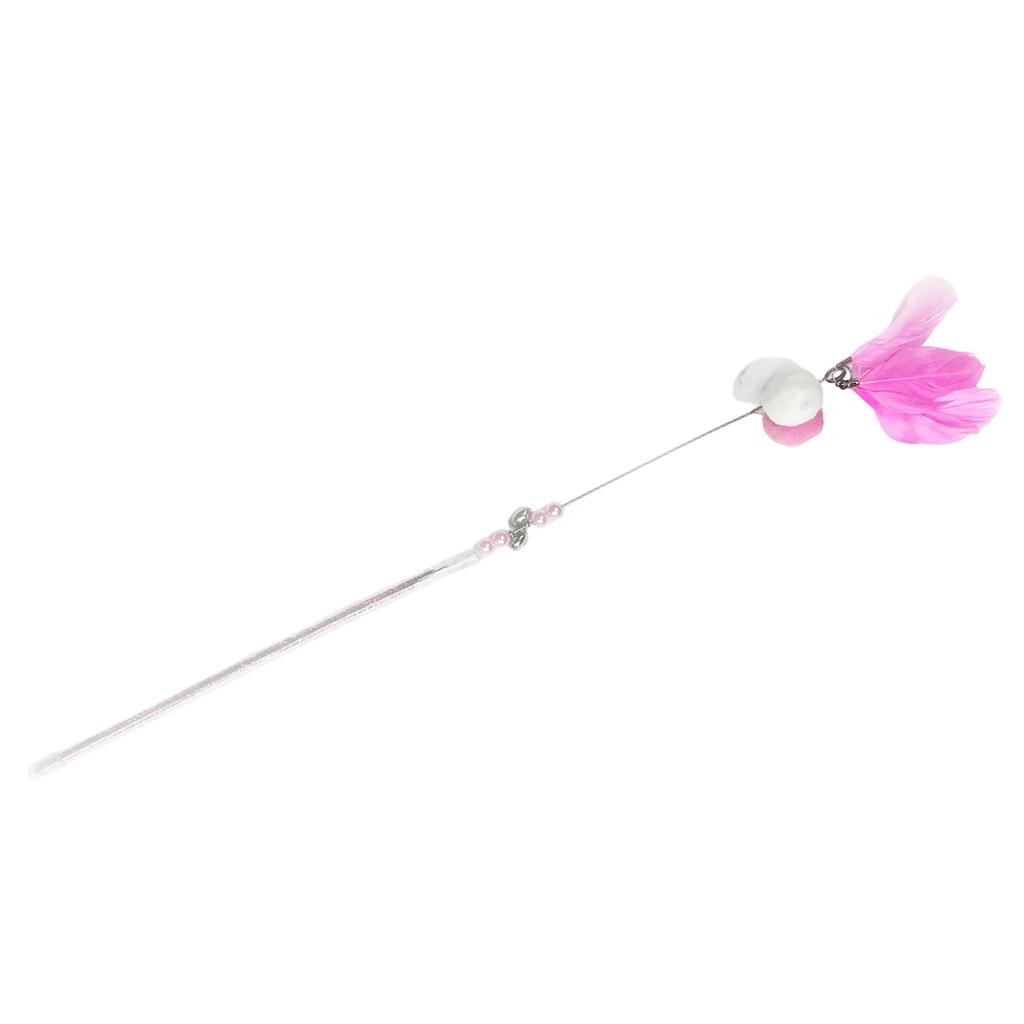 Colorful Pet Teasers, Feather Bell Toys, Suitable For Kittens To Play With, Made Of Safe Materials
