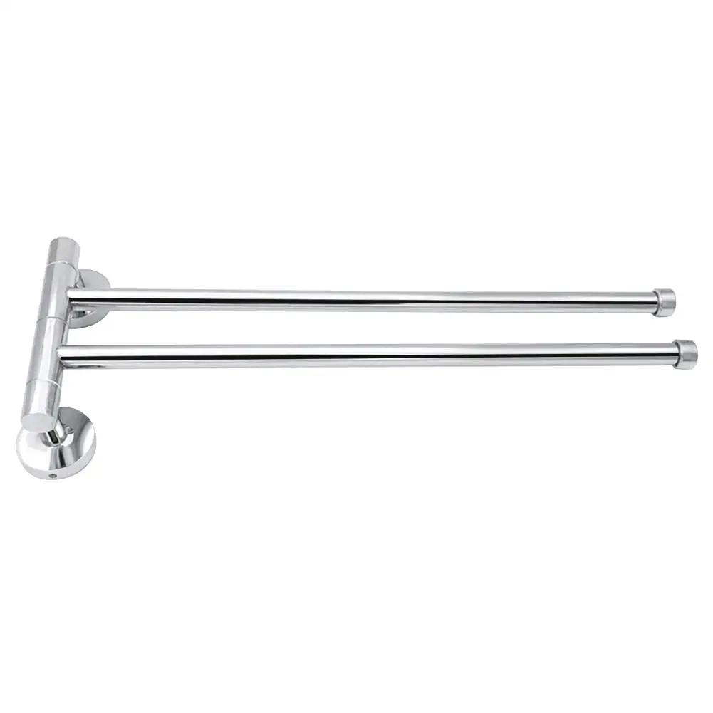 Premium Stainless Steel Swivel 2/3/4 Towel Bar Towel Holder Bar Rail Hanger Rack Wall Mounted for Bathroom Kitchen Accessory