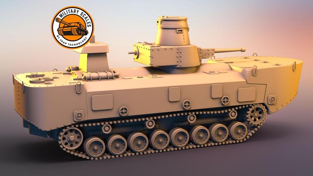 IDAP Technology Japan Speciální typ Vnitřní požární člun Kachi Car 3D tisková stavebnice PD72099 1/72