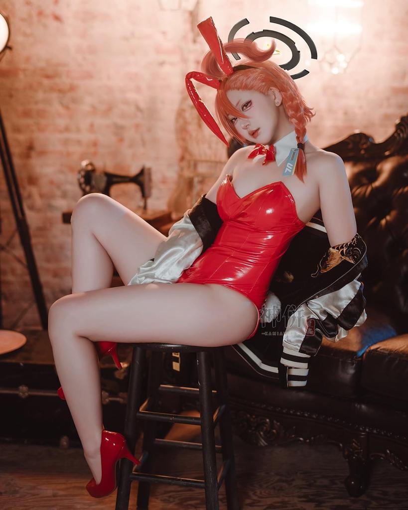 Mikamo Neru Cosplay Bunny Suit with Bunny Ears from Double 0 Blue Full Set for Adults Neru Cosplay with Bunny Size [Excellent Quality] Archive,