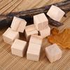 30PCS Square Wood Square Blocks Unfinished Square Wooden Block Wooden Blocks  DIY Projects