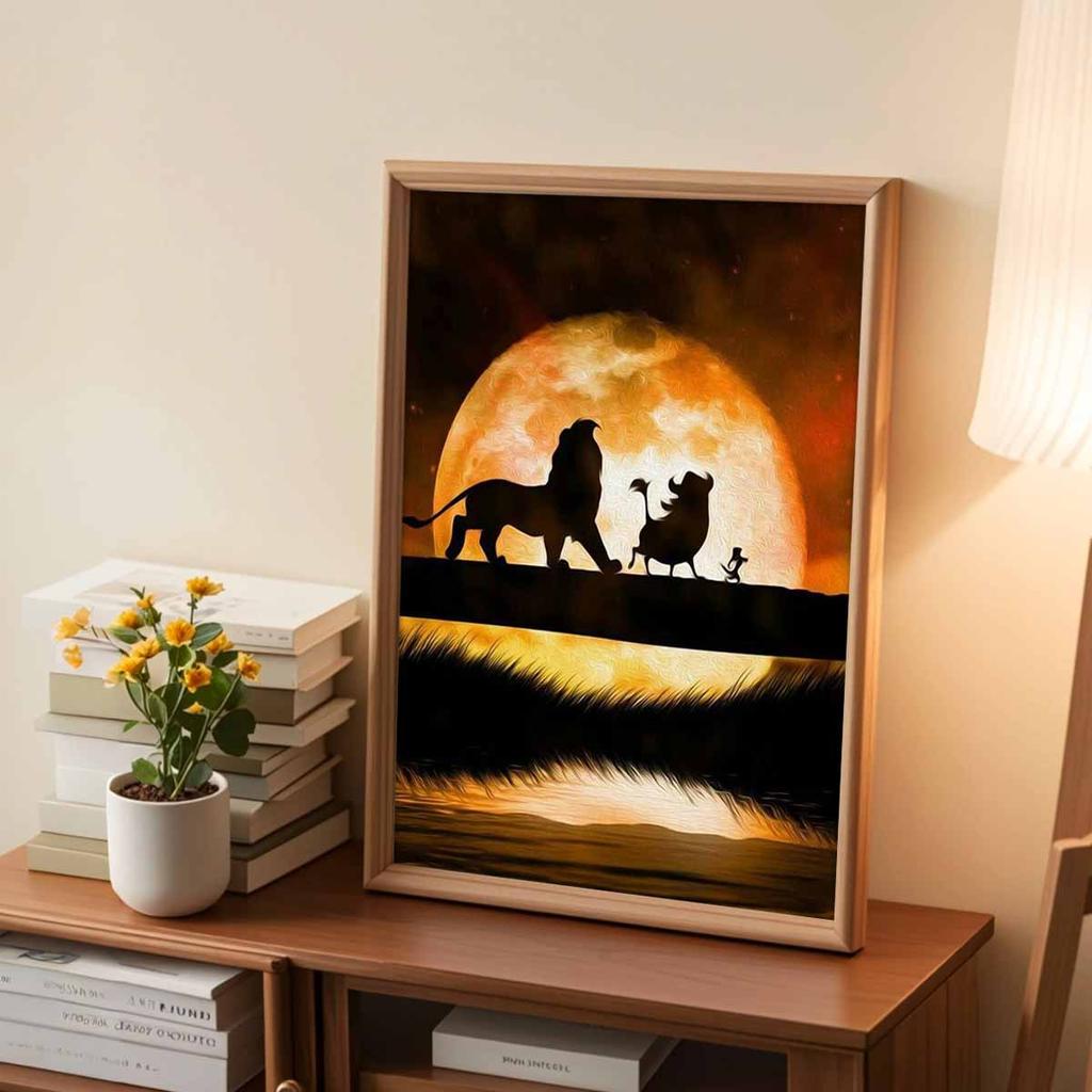 Full Round Diamond Painting The Lion King Art Rhinestone Picture Mosaic DIY 5D Cross Stitch Embroidery Home Decoration