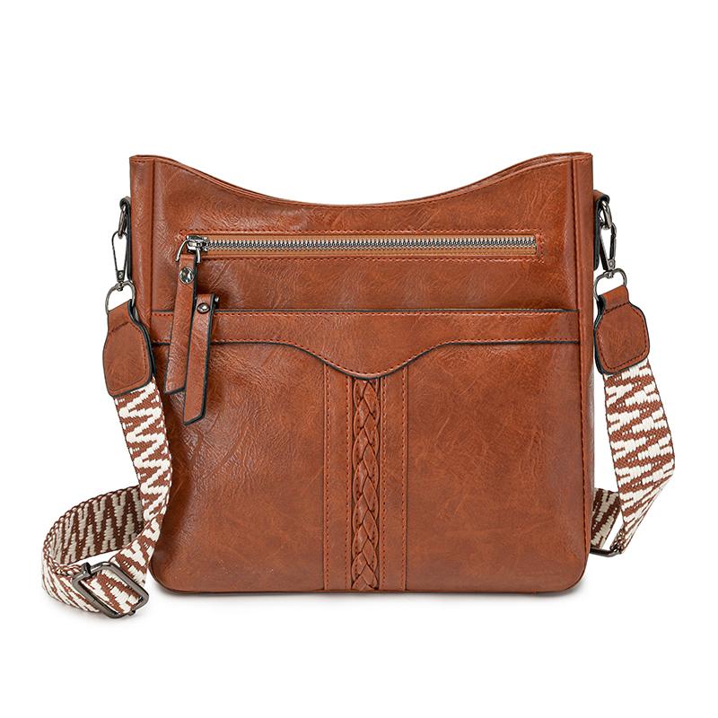 

Сумка кроссбоди винтажная из ПУ женская сумка сумка на плечо для поездок большая вместимость сумка на плечо коричневый