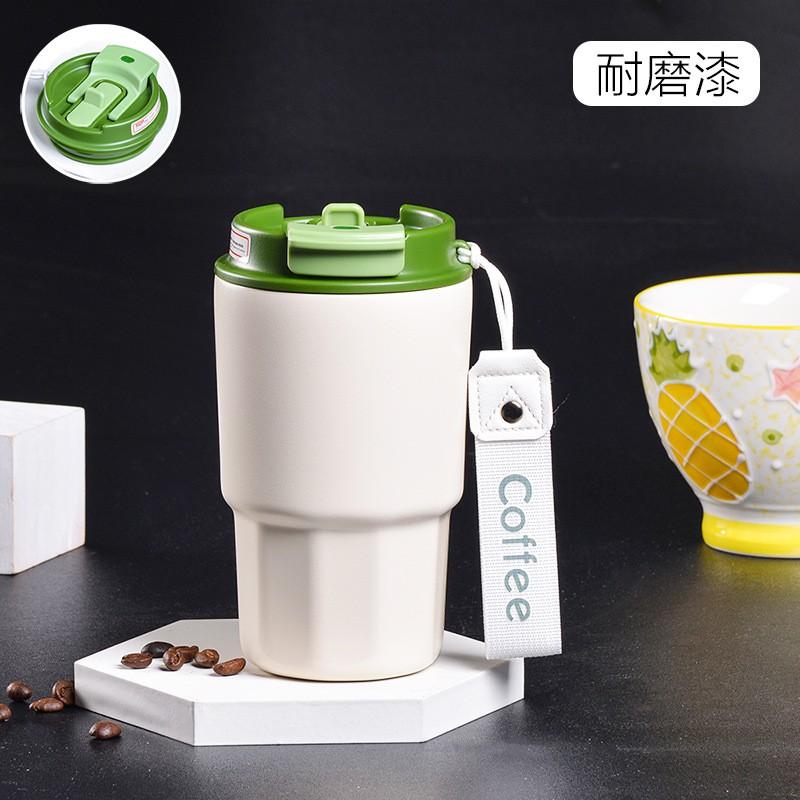 Stainless Steel 316 Double-Drink Insulated Travel Coffee Cup With Straw Lid Portable Mini Thermos Office Outdoor