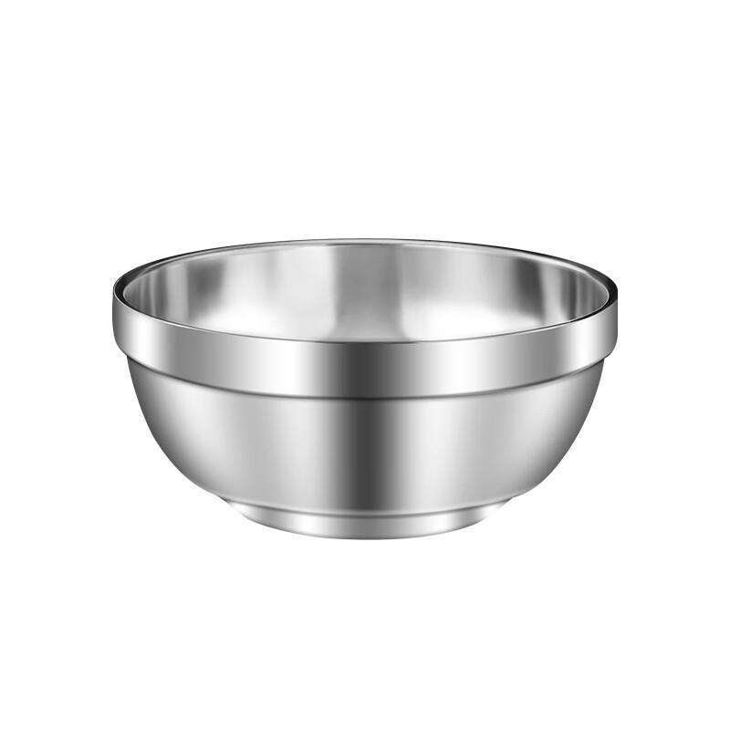 Jingyu Mei 304 Stainless Steel Double-Layer Insulated Bowl 12CM