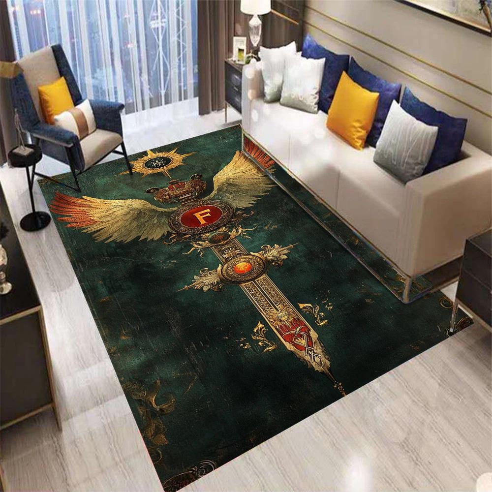 

Ретро Европа Персидский Меч Сабля Ковер Гостиная Диван Спальня Прикроватный Кухня Входной Дверной Коврик Нескользящий Домашнее Украшение Ковер 50X80CM
