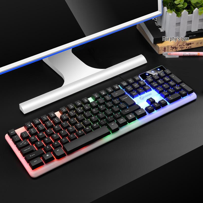

LIMEIDE Limag GTX350 Luminous USB Gaming Keyboard and Mouse Set - Mechanical Feel, Wired