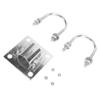 Satellite Dish Pole Mount Adapter Stainless Steel TV Satellite Antennae U Bolt Clamp Kit for