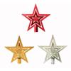Christmas Tree Topper Gold Star Decoration Xmas Tree Top Ornament Shiny Ornament