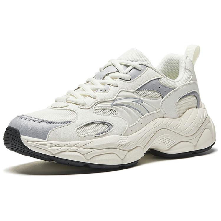 Anta Little Millennium Comfortable Versatile Non-Slip Wear-Resistant Low-Top Casual Shoes Men Casual Shoes White Gray 112518812-3