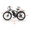Emoko EC27-D City Cargo E-Bike with 500W 48V45Ah City Commuter E-Bike, Rear Cargo Rack, 27" Pedelec for Market Shopping & Delivery