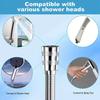 Flexible Stainless Steel Plumbing Hose Shower Head Tube Flexible Bathroom Pipe 1m Bath Accessories