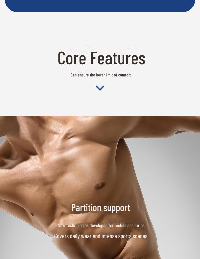 Men's Anti-Friction Sports Boxer Briefs, Large Size, Antibacterial Training Shorts